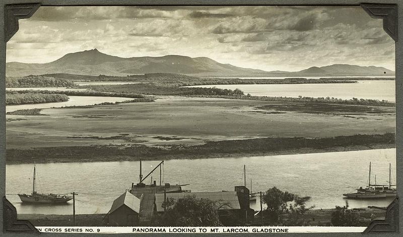 800px-StateLibQld_2_242135_Panoramic_view_looking_towards_Mt._Larcom,_Gladstone,_1937-1938